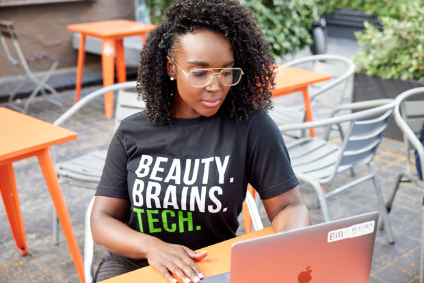 Beauty, Brains, Tech T-Shirt