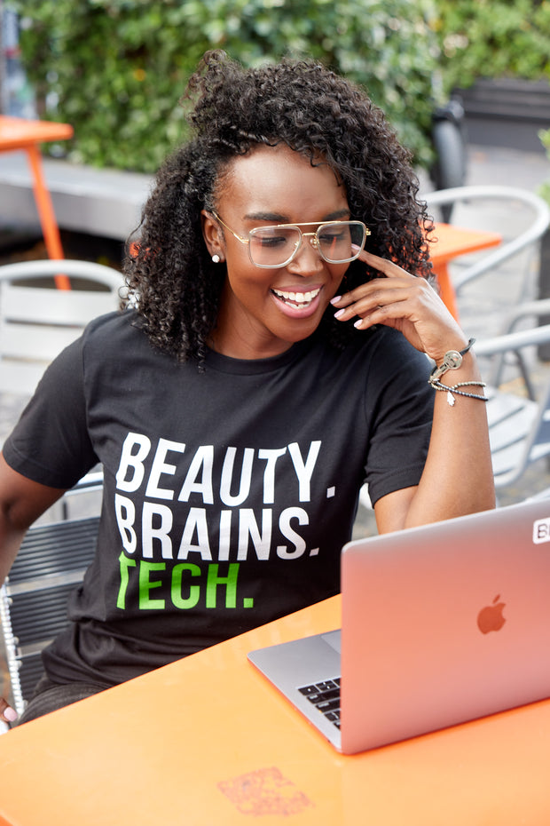 Beauty, Brains, Tech T-Shirt